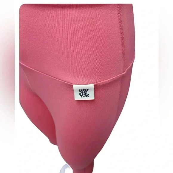 Lucy  & Yak Pink High Rise Organic Cotton Leggings Size Small - Picture 3 of 9
